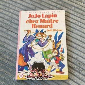 1972 French JOJO LAPIN CHEZ MAITRE RENARD Par Enid Blyton HC Book Vintage
